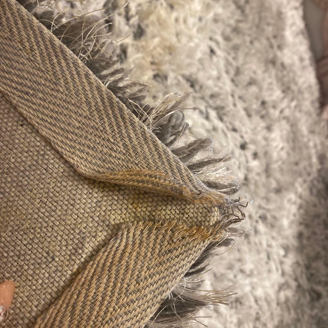 Francfranc カステ ラグ 200×140 シルバー