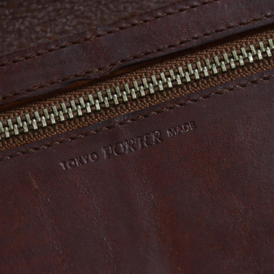 希少！オールレザー　PORTER　ポーター　ロングウォレット　長財布　ブラウン