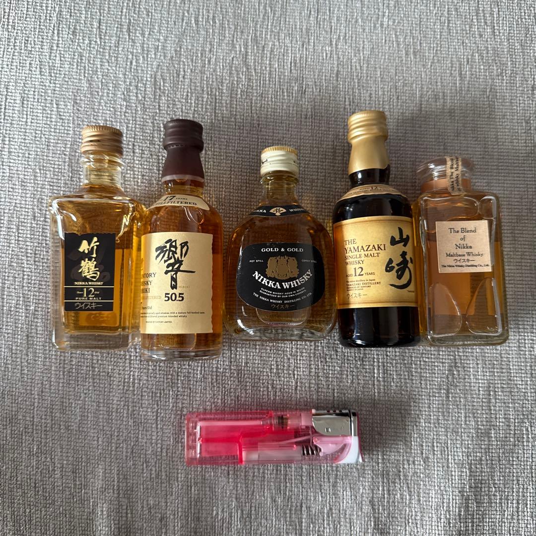 り*う様 日本のウイスキーコレクション　ミニボトル5本セット