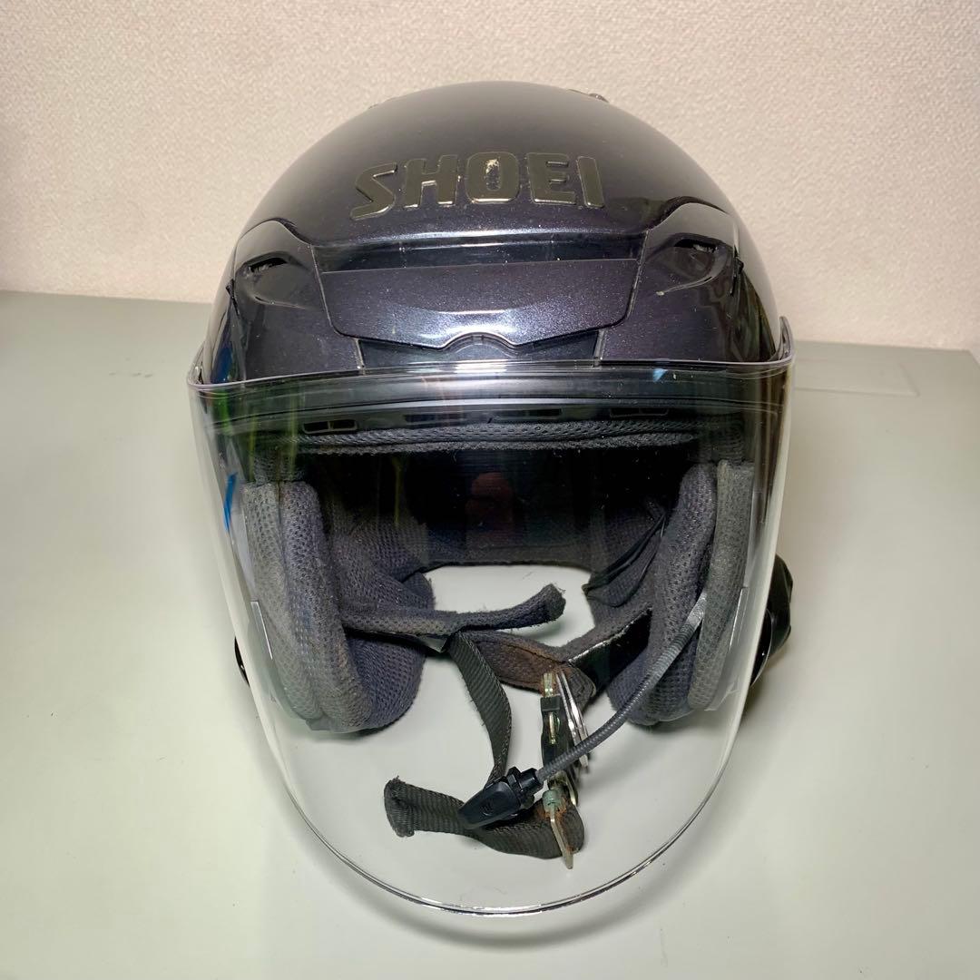 SHOEIヘルメット J-FORCE3 ブルーブラック L寸 インカム付