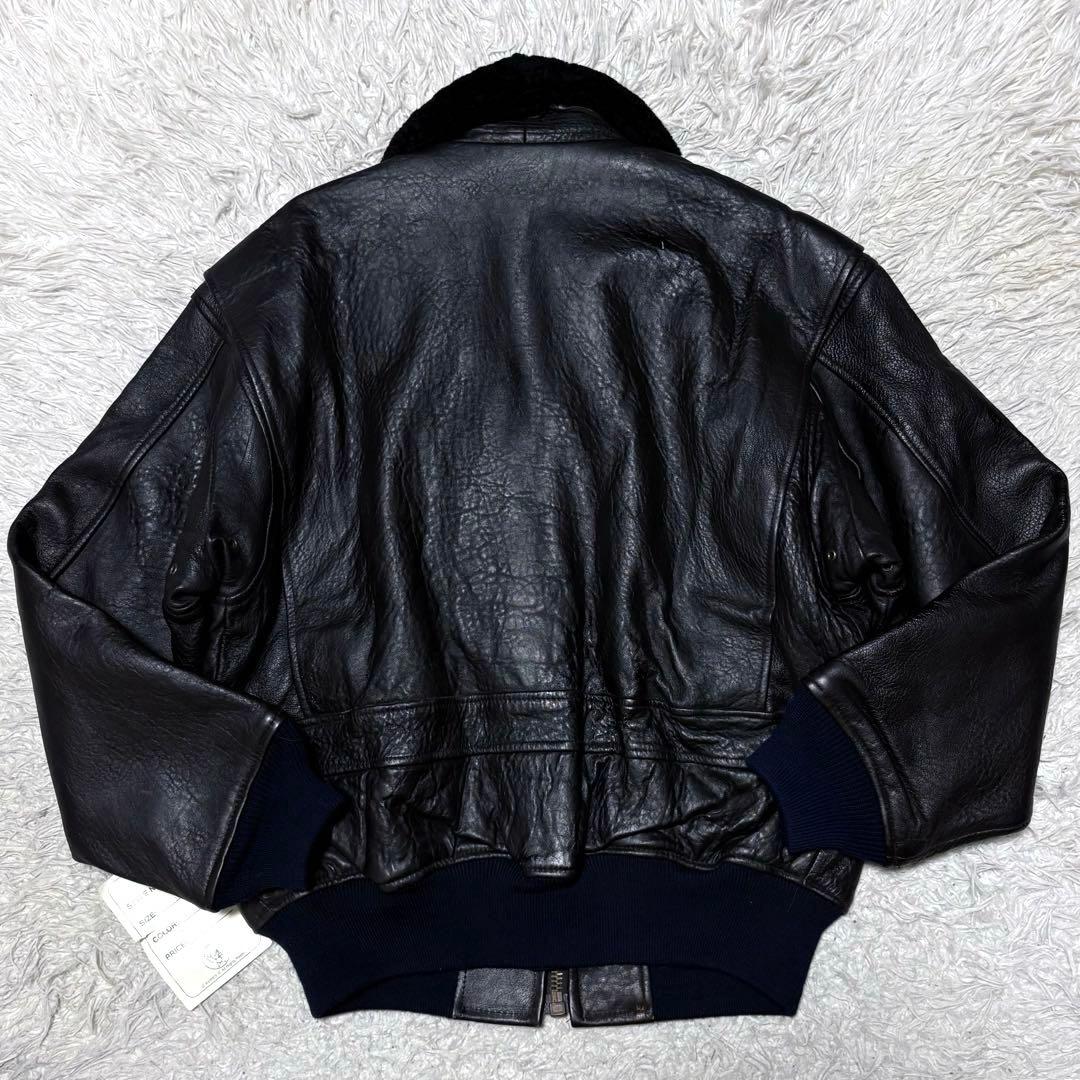 【新品未使用】AVILEX 7823 G1 ボア付きフライトジャケット ブラック