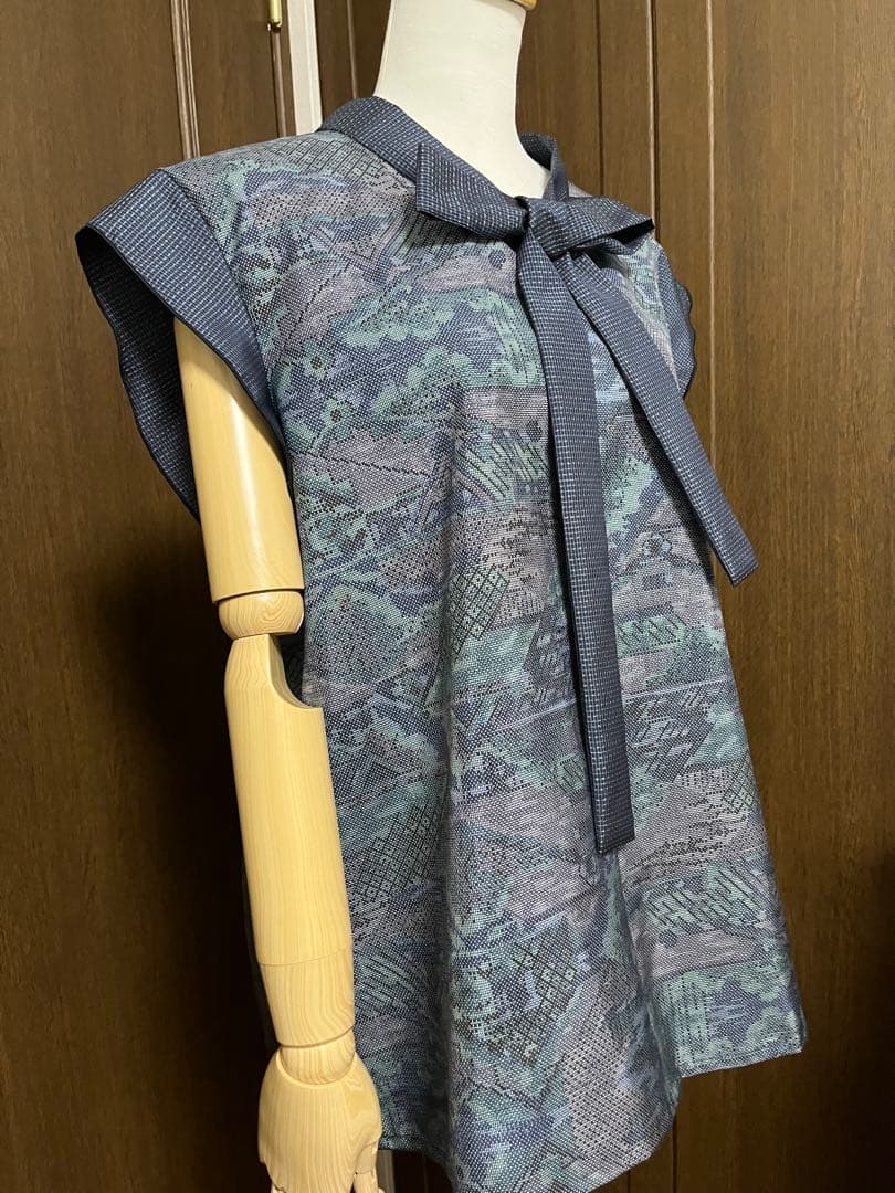 みふた様、専用【745】リボンブラウスグリーン系【746】リボンブラウス青、紫系