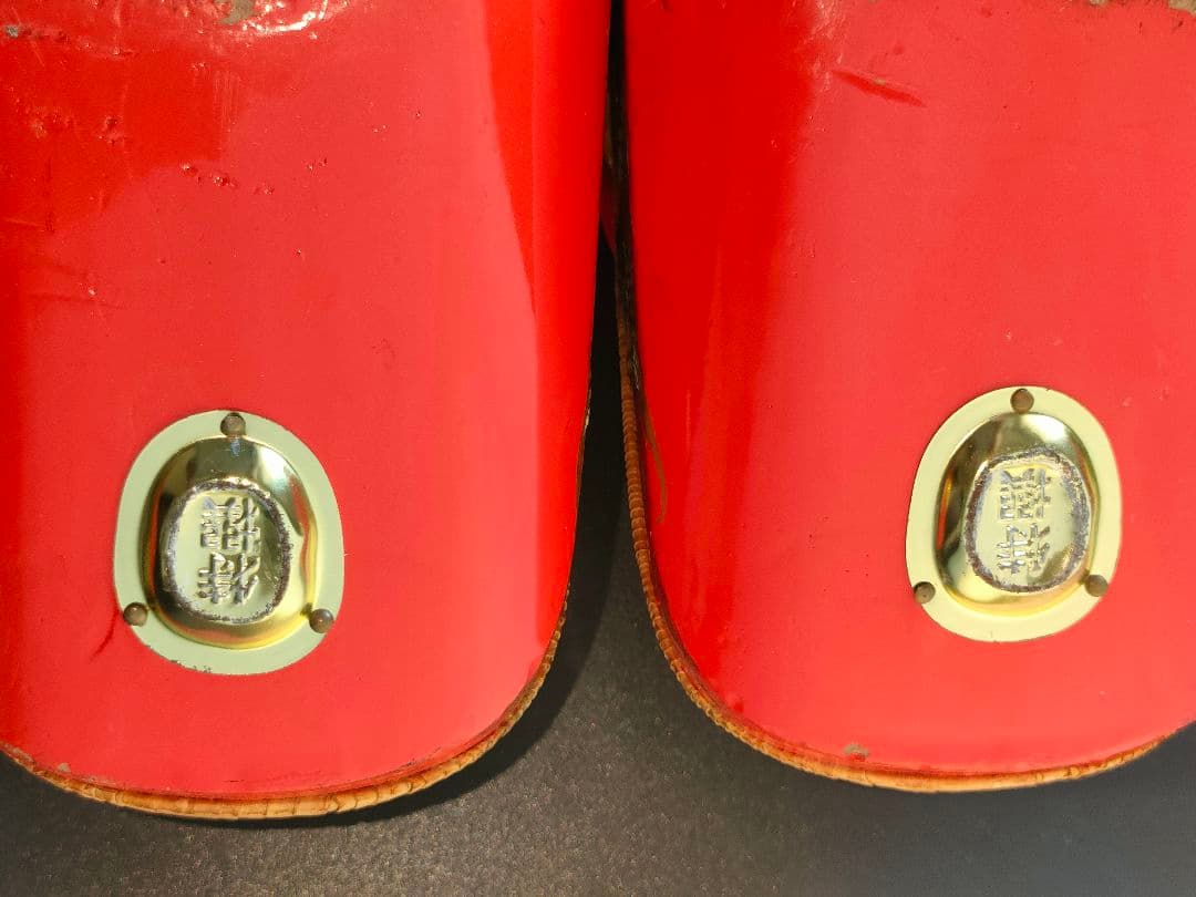 七五三　ぽっくり　朱塗り千羽鶴