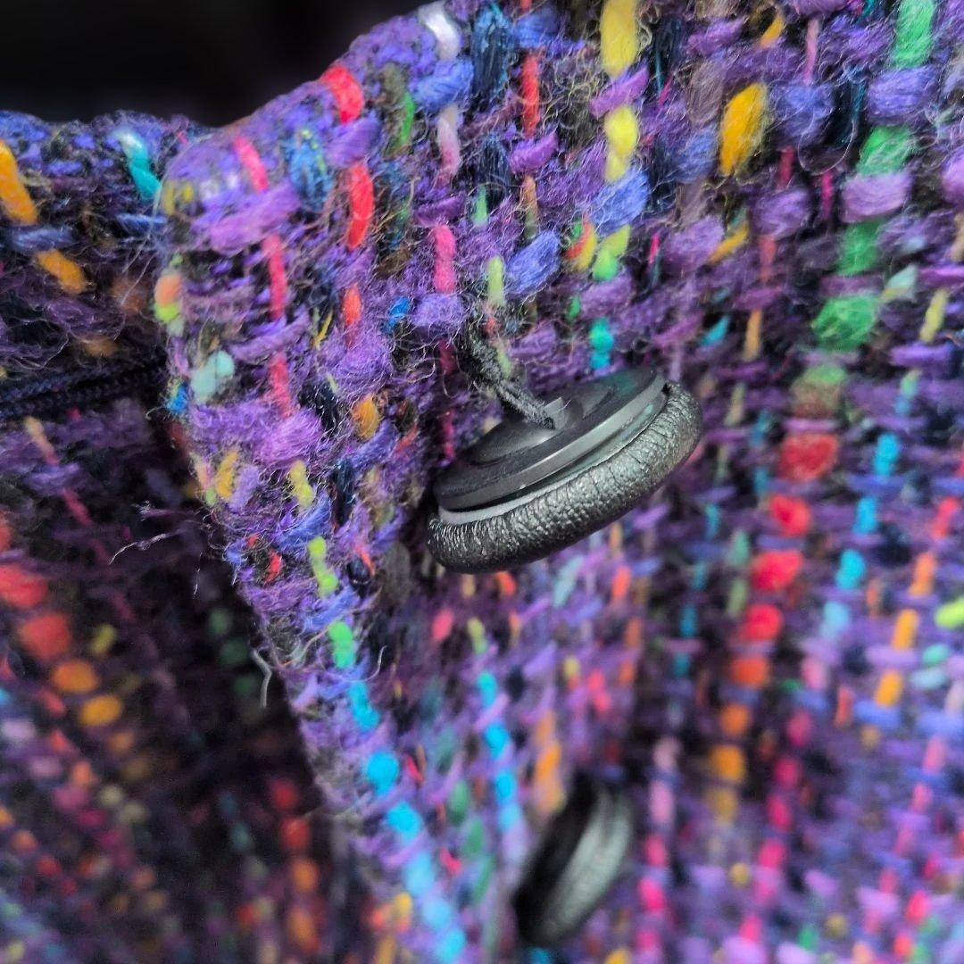 Christian Dior ツイードジャケット Mサイズ　パープル系