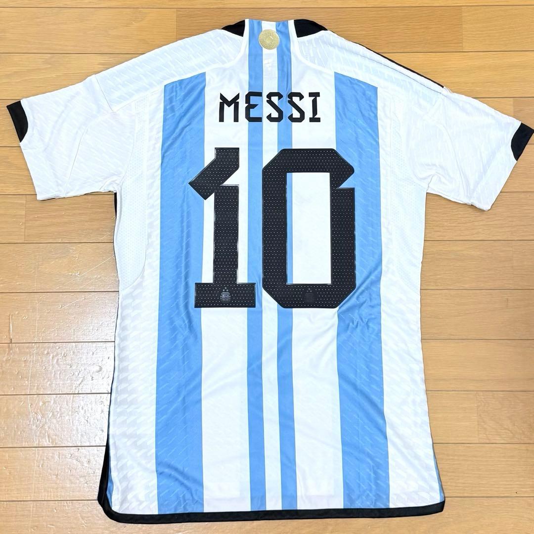 【タグ付き】アルゼンチン代表 オーセンティック ユニフォーム 3S メッシ L