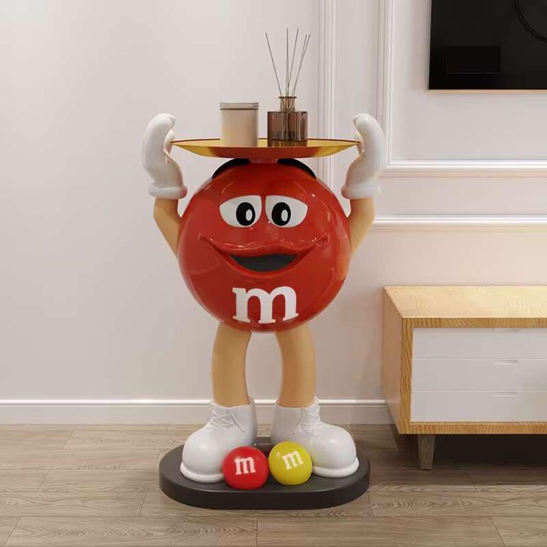 新品 特大 M&M's エムアンドエムズ サイドテーブル フィギュア