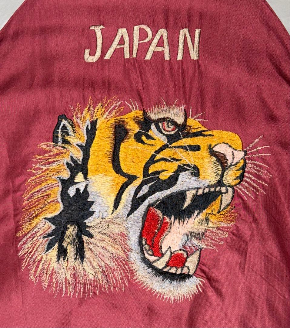 ★テーラー東洋 虎顔×CHEVY LOVER リバーシブルスカジャンL