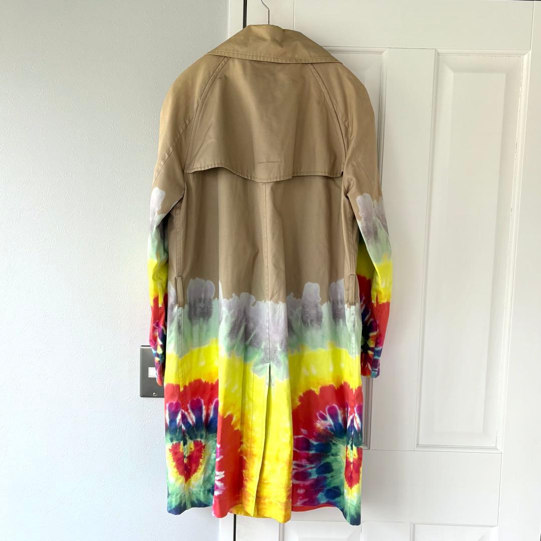 【希少】PHENOMENONタイダイ染めトレンチコート ベージュ M/38サイズ