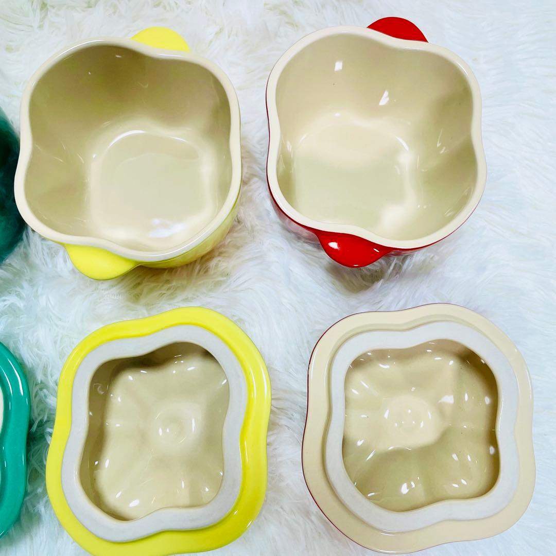 箱付き未使用品　ル・クルーゼ　パプリカ　ココットミニ　4個セット