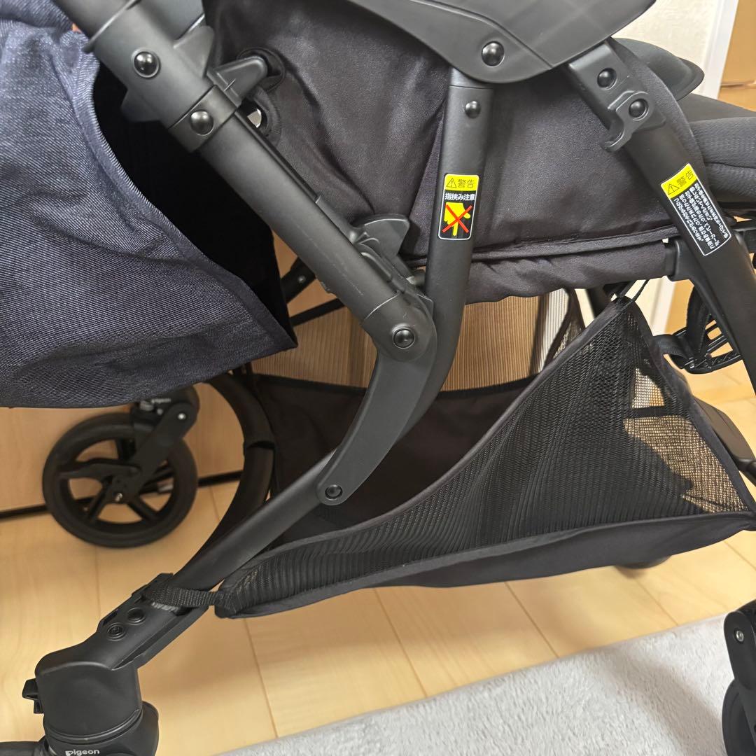 【トイザらス限定】Pigeon ランフィ RB3 トラッドデニム A型ベビーカー