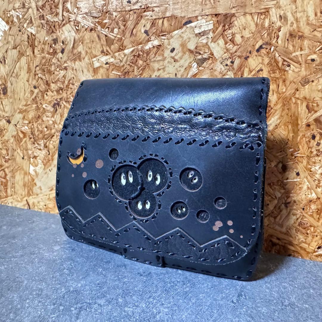 GBL となりのトトロ×おじゃがデザイン ショートウォレット まっくろくろすけ