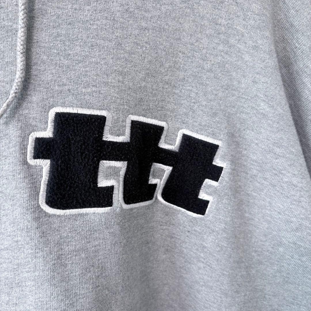 TTT MSW ロゴワッペン パーカー XL グレー Logo Hoodie
