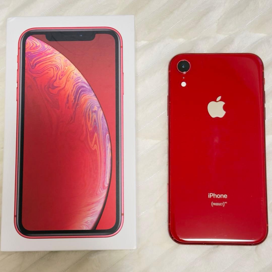 【美品】Apple iPhone XR (赤) 本体SIMロックなし