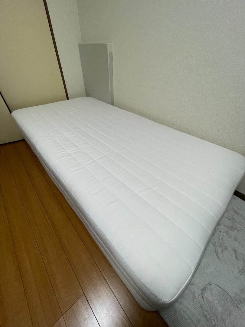 【送料込】美品 無印良品 脚付マットレス シングル 高密度ポケットコイル