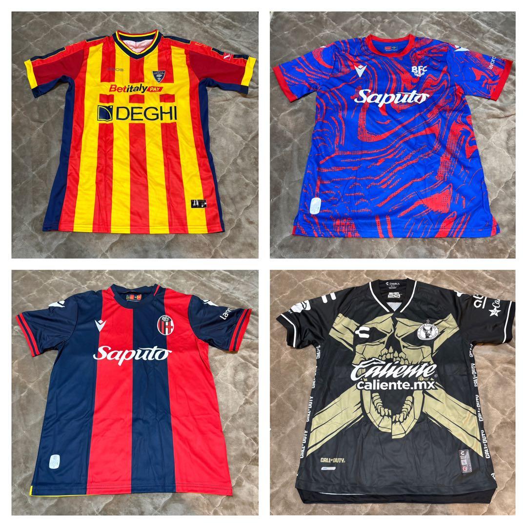 海外サッカー　ユニフォーム　セリエA ブンデス他　20枚セット+おまけ数枚