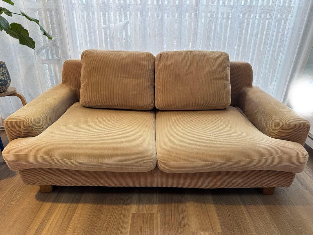 【送料込み】unicoソファ2.5シーター（キャメル）GREIGグレイグ　ウニコ