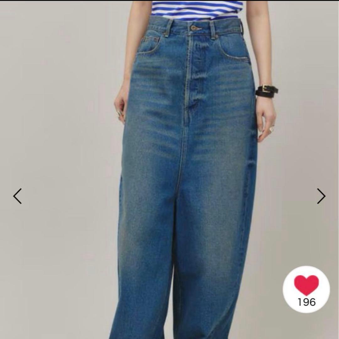 新品　カレンソロジー＜&RC＞スーパーワイドルーズデニム　38サイズ