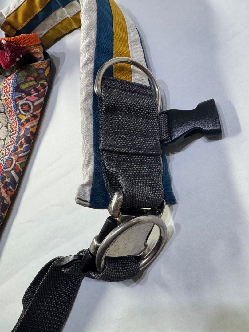 UNDERCOVER/アンダーカバー 民族柄転写プリントメッセンジャーバッグ