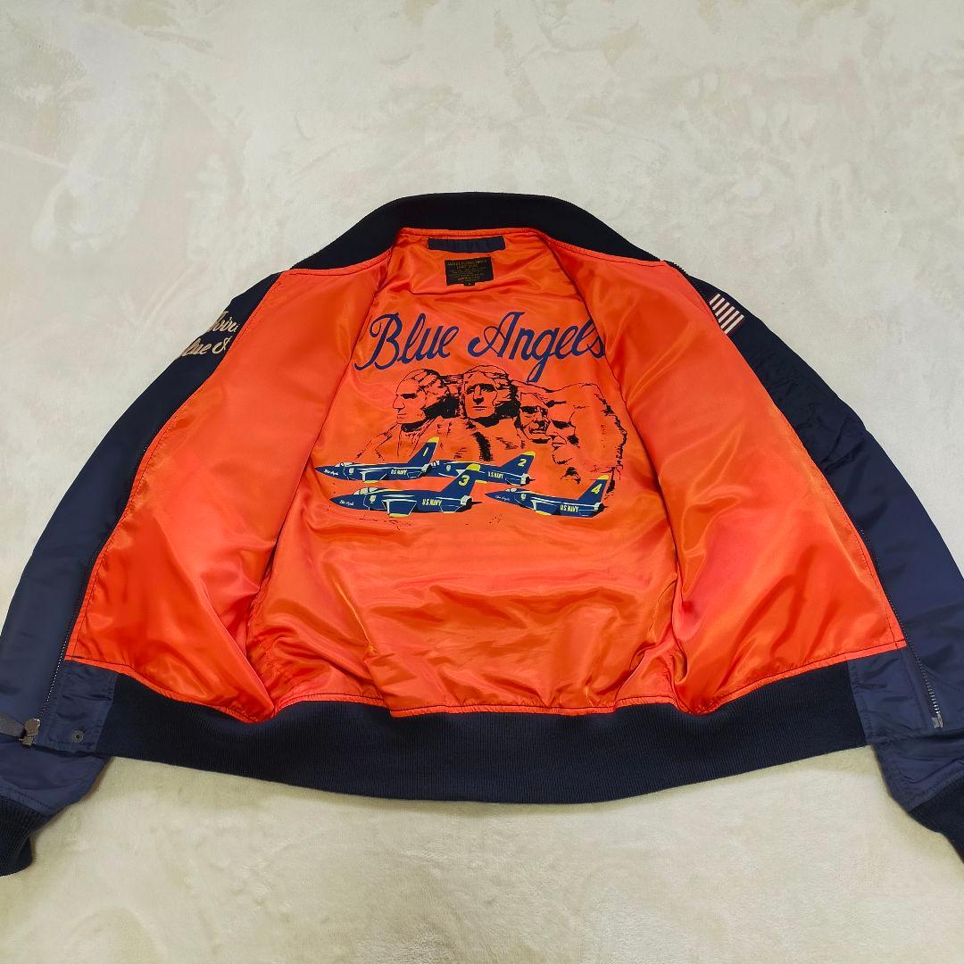 美品　AVIREX　U.S. NAVY Blue Angels　L−2A