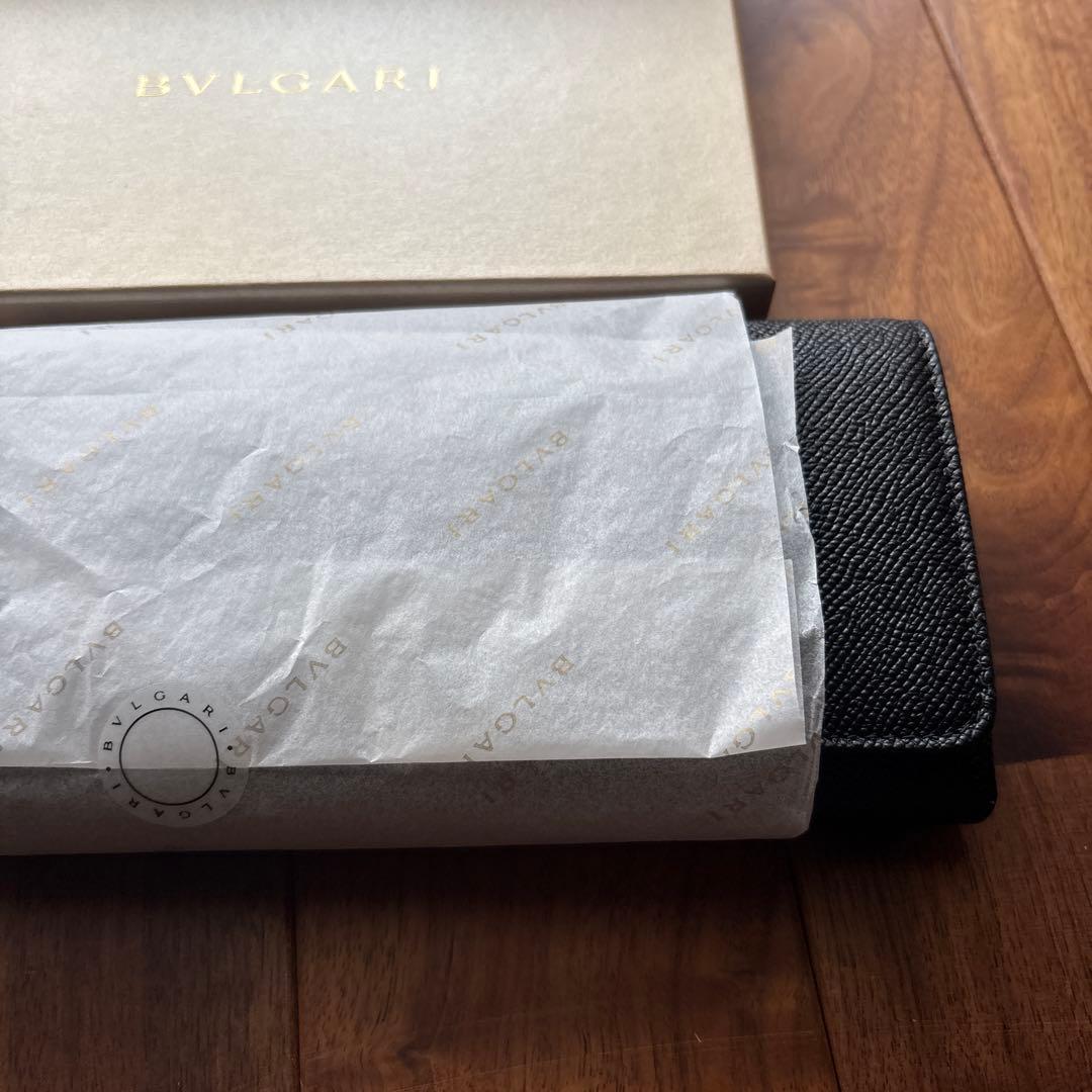 ブルガリ　クリップ　ラージウォレット　ブラック　2025年6月購入