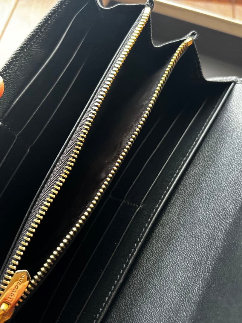 ブルガリ　クリップ　ラージウォレット　ブラック　2025年6月購入