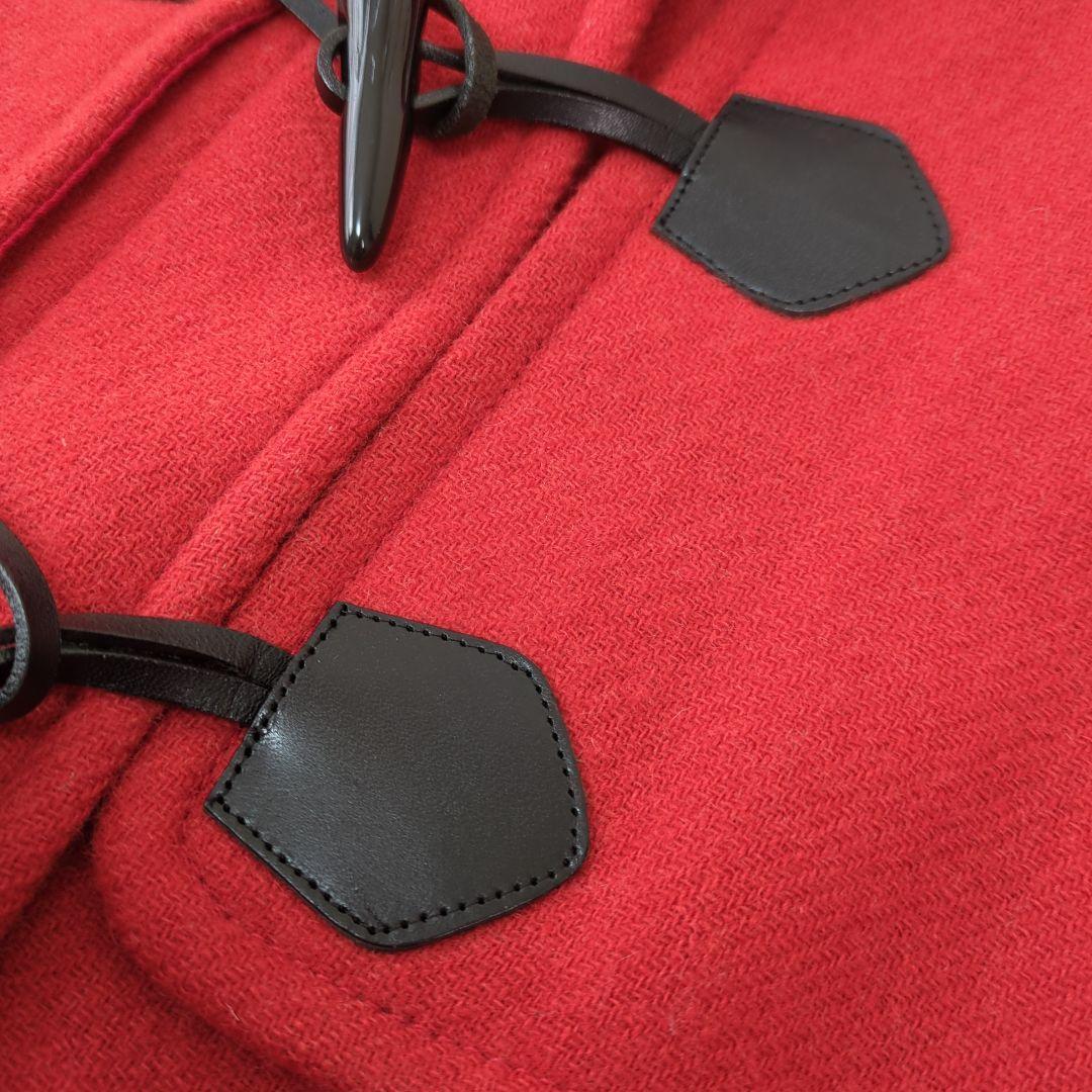 ブルーレーベルクレストブリッジ ショートダッフルコート 赤 オレンジ 38