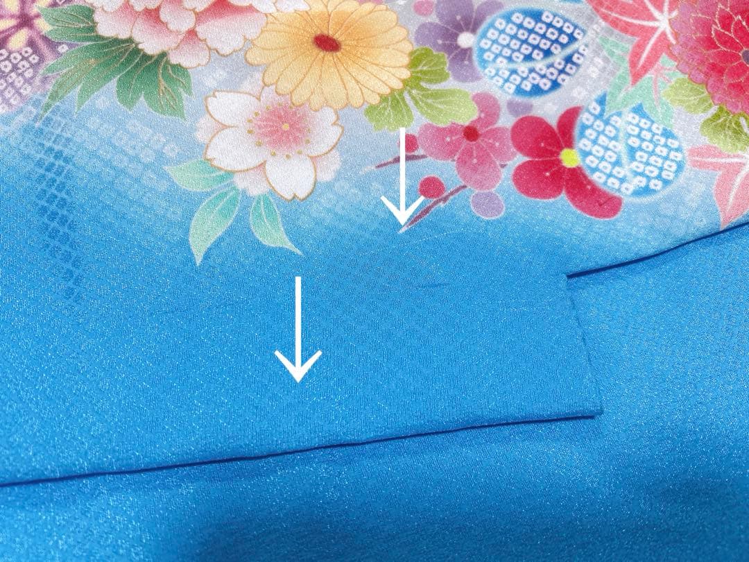 人気の水色×ゴールド♡七五三　7歳　女の子　セット　一式