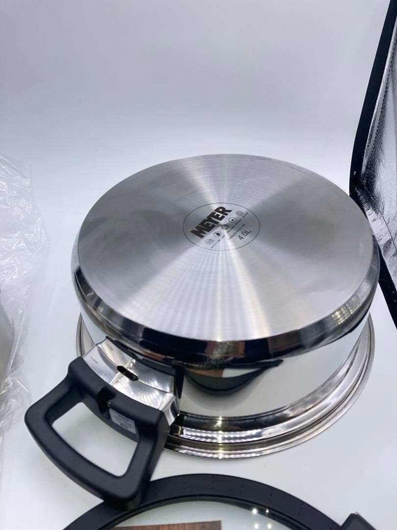 ほぼ新品　マイヤー　圧力鍋 クイッカークッキング　24cm 4L ブラック