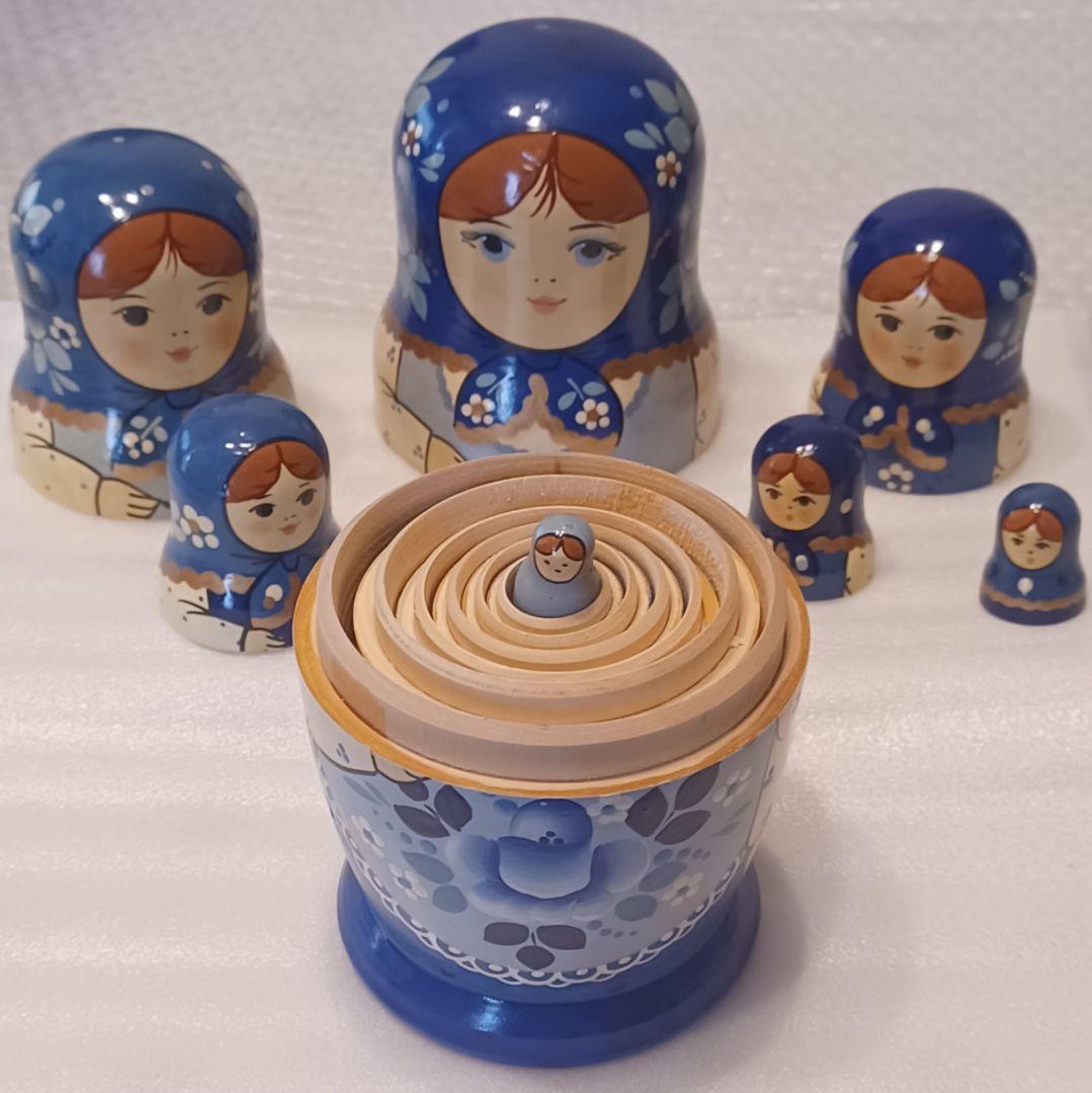 本場ロシア製 木製マトリョーシカ MADE IN RUSSIA