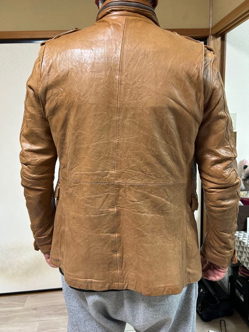 AZ by junhashimotoラムレザージャケット（L〜細身のXLの方に）