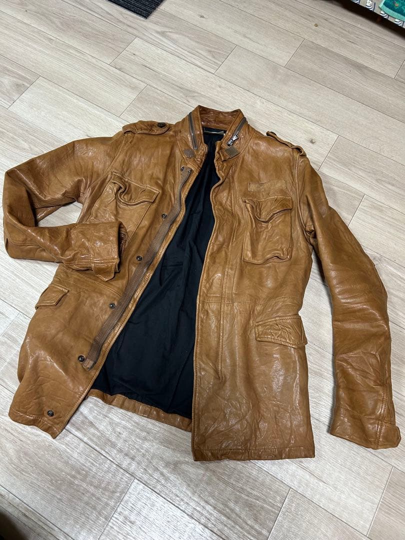 AZ by junhashimotoラムレザージャケット（L〜細身のXLの方に）