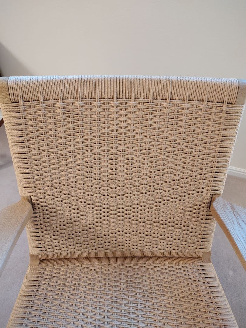 CH25 ラウンジチェア オーク ソープ仕上げ ナチュラルペーパーコード