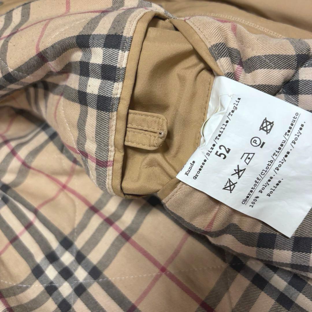 Burberry ノバチェック ステンカラーコート ベージュ L ユーロ