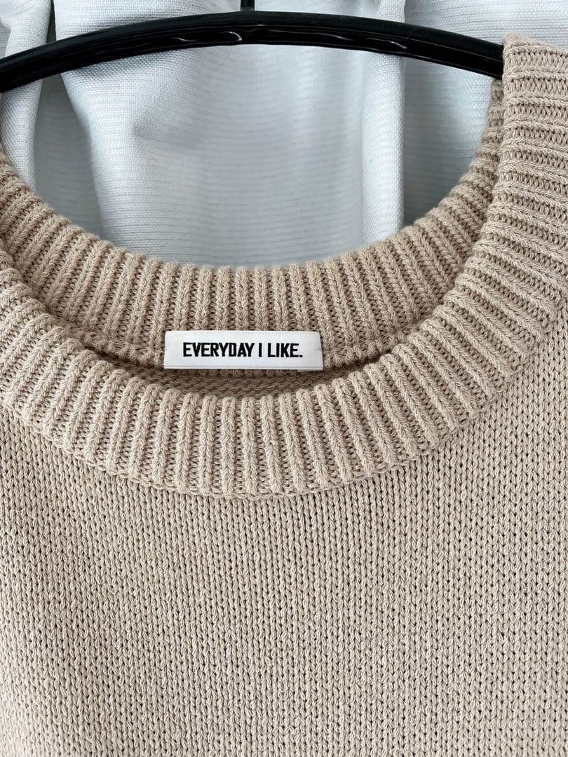 EVERYDAY I LIKE. ベージュ長袖セーター