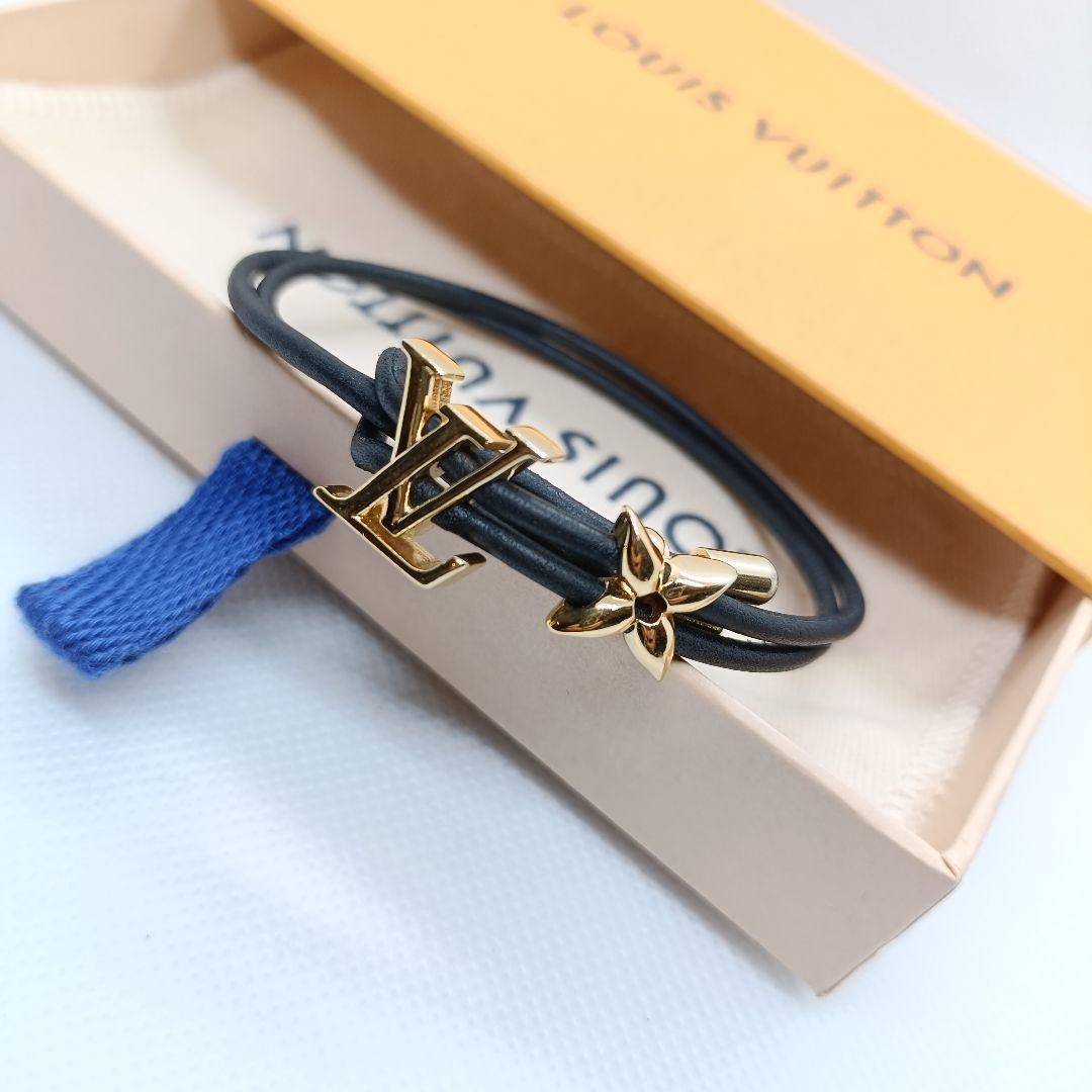 極美品✨️保存箱袋　ヴィトン　ブレスレット　ゴールド　20cm以下　M