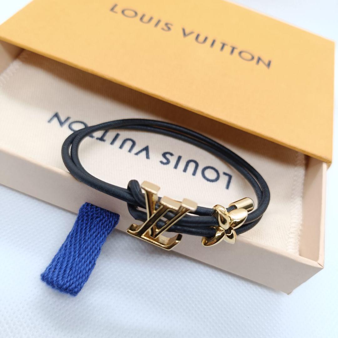 極美品✨️保存箱袋　ヴィトン　ブレスレット　ゴールド　20cm以下　M