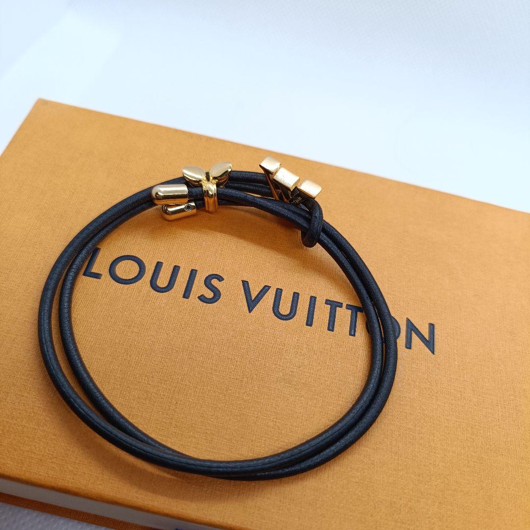極美品✨️保存箱袋　ヴィトン　ブレスレット　ゴールド　20cm以下　M