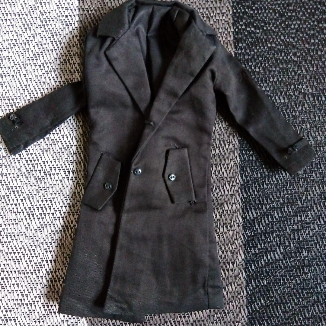 ジェニーボーイフレンド リカちゃんパパに 黒いコートのセット スーツ