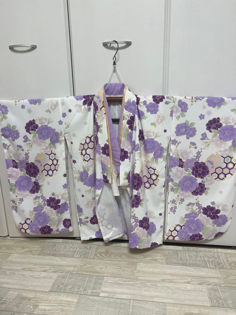 すずらん　卒園式 袴 花柄着物 120cm