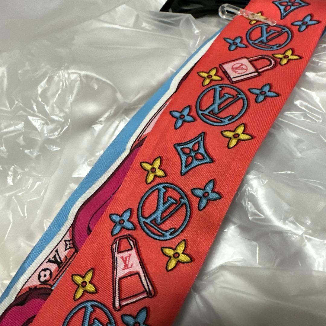 LOUIS VUITTON ビジュエルド シルクスカーフ M77693 美品