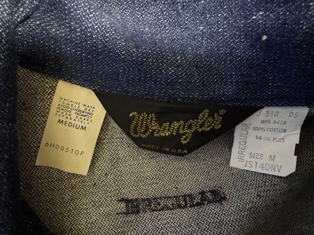 【デッドストック】70s Wrangler JS140NV デニムコート M