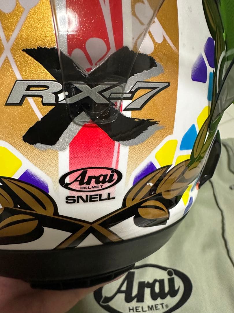 アライ　rx-7xナカガミGP2 Mサイズ(57-58)ダブルレンズシールド