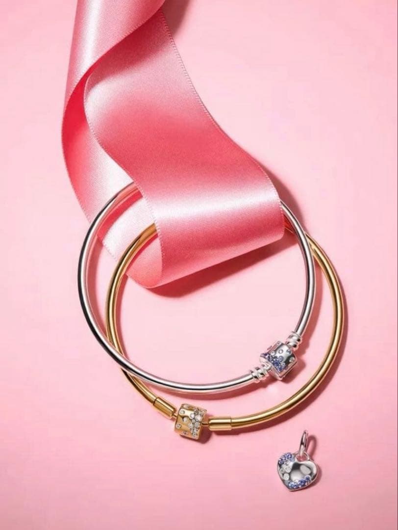 PANDORA パンドラ バングル ゴールド ブレスレット 17