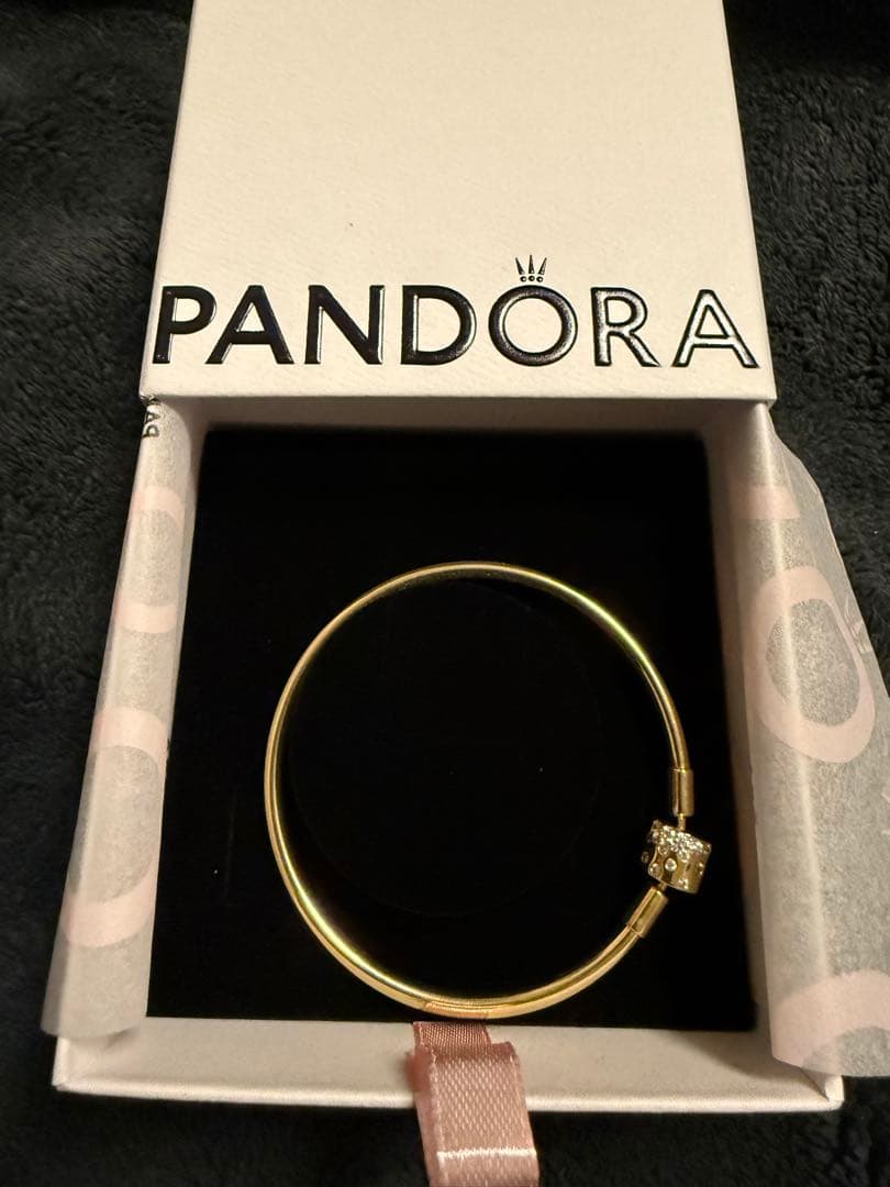 PANDORA パンドラ バングル ゴールド ブレスレット 17