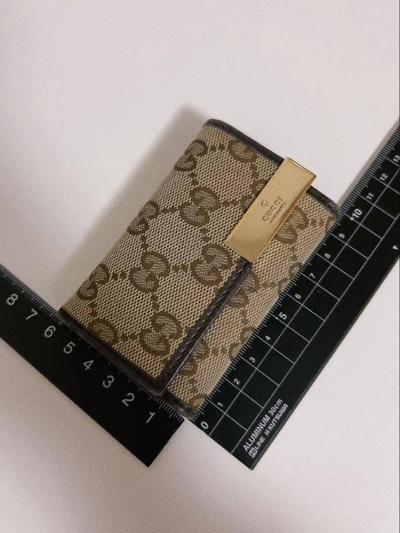 グッチ　GUCCI キーケース　6連　GG柄　ブラウン　男女兼用