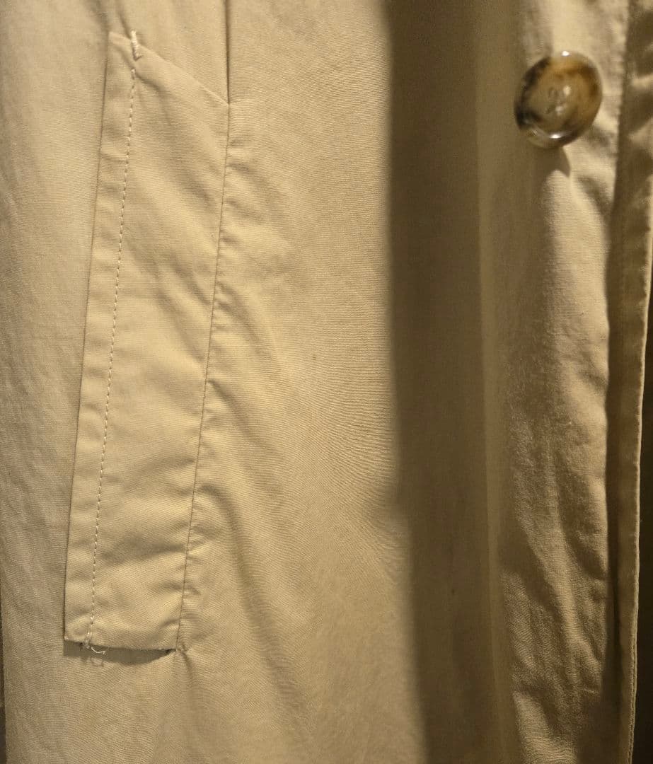 正規品・美品 PRADA コットンベージュ ステンカラーコート ヴィンテージ