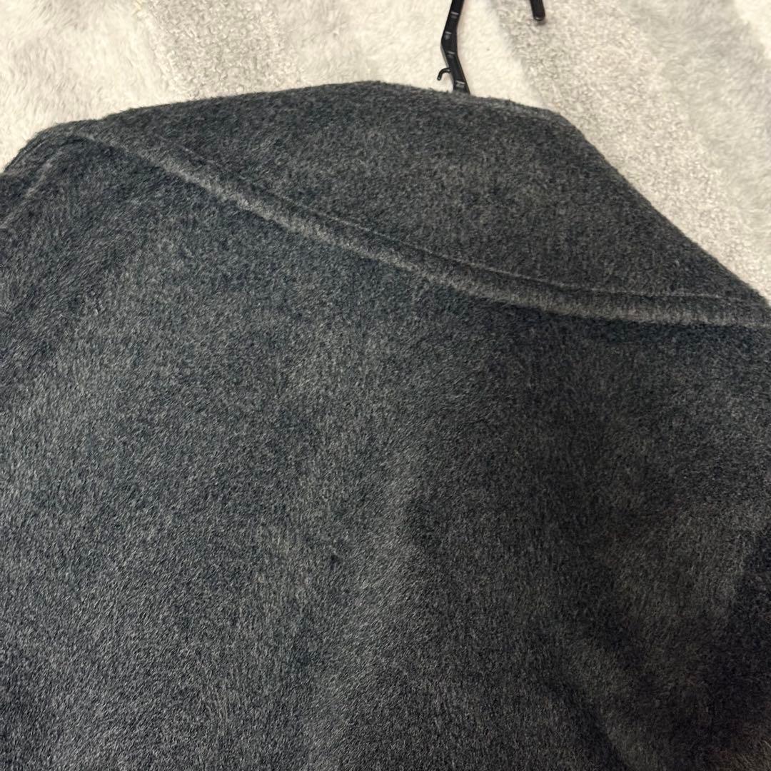 ピヌエ　pinue ビックポケットショートコート　グレー