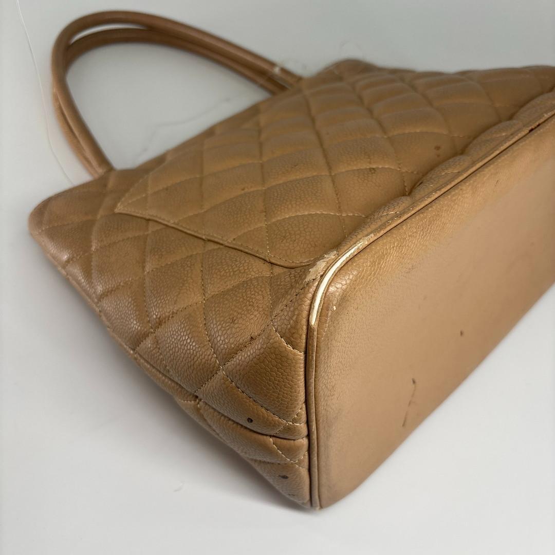 極美品 CHANEL キャビアスキン マトラッセ 復刻トート トートバッグ