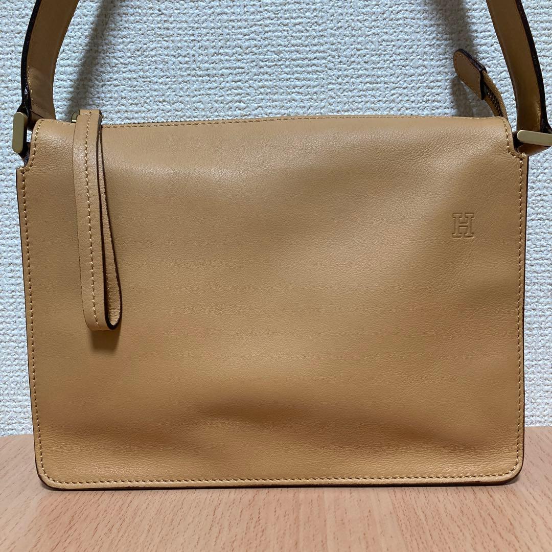 【美品】HIROFU ヒロフ レザー ワンショルダーバッグ ハンドバッグ 肩掛け