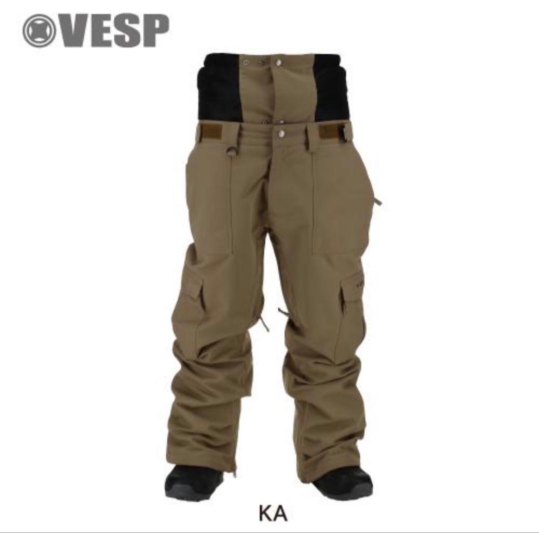 VESP カーキ スノーボードパンツ XL